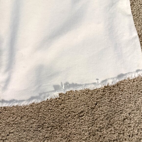 BDG for Urban Outfitters White Denim Mini Skirt – Frayed Hem – Size Large - Picture 6 of 6